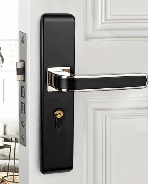 Matt juodos vonios durų užraktas